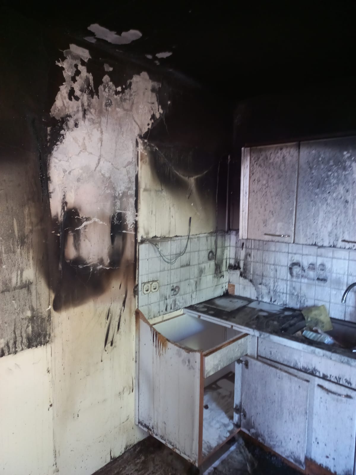 Küchenbrand in einem Einfamilienhaus